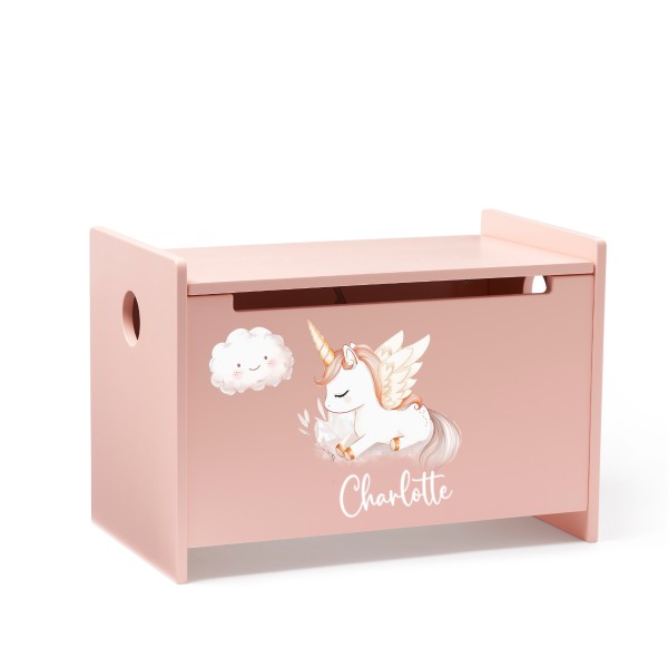 Spielzeugtruhe Einhorn