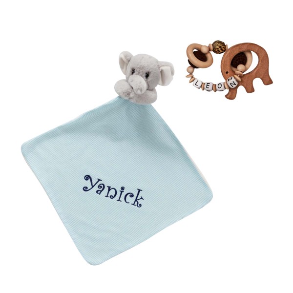 Baby gift set elephant blue, Love Kids